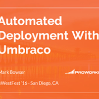 uWestFest Automated Deployment Talk