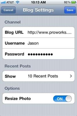 Blog Account Set Up