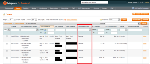 Staging Admin Customer Groups