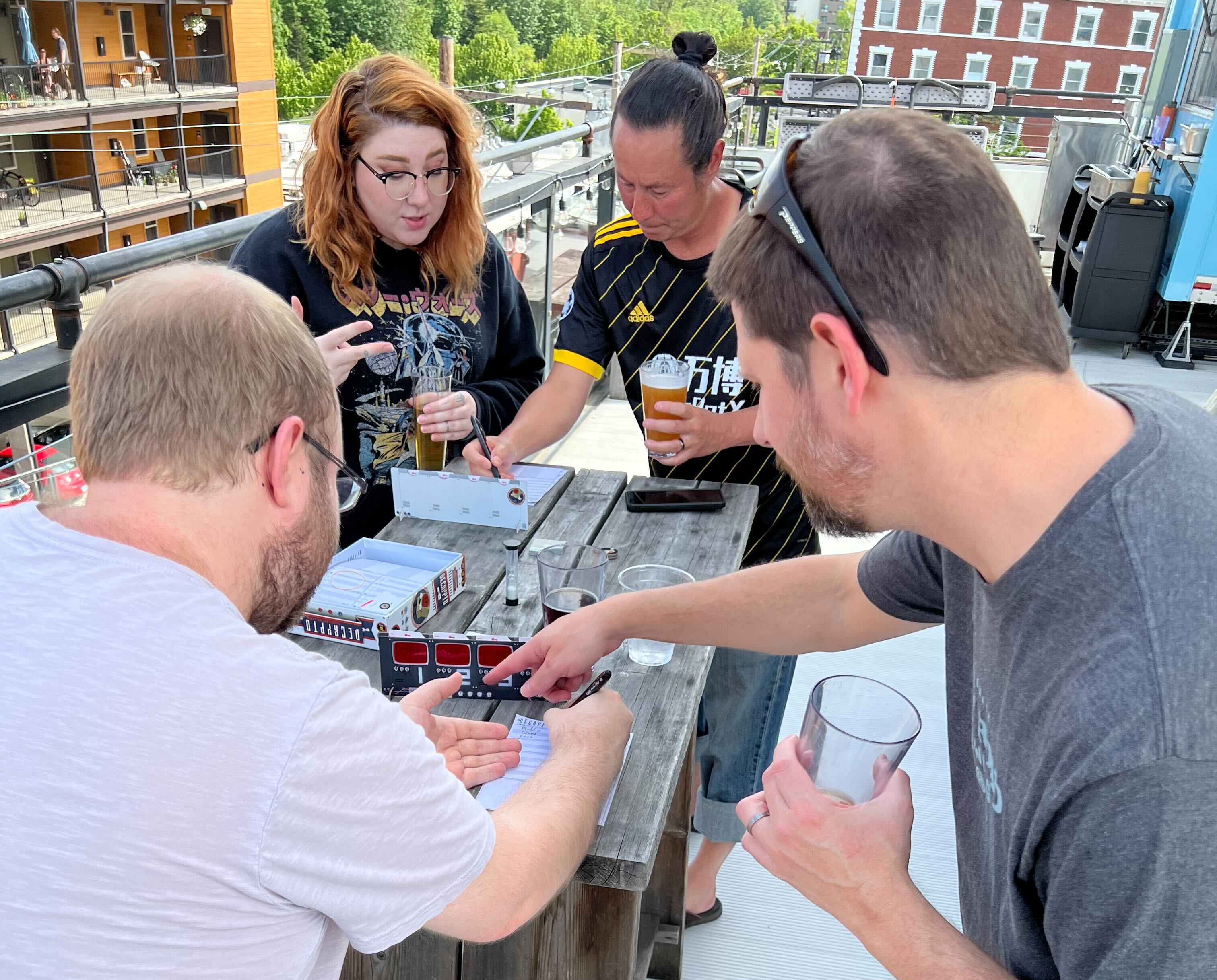 Playing a board game