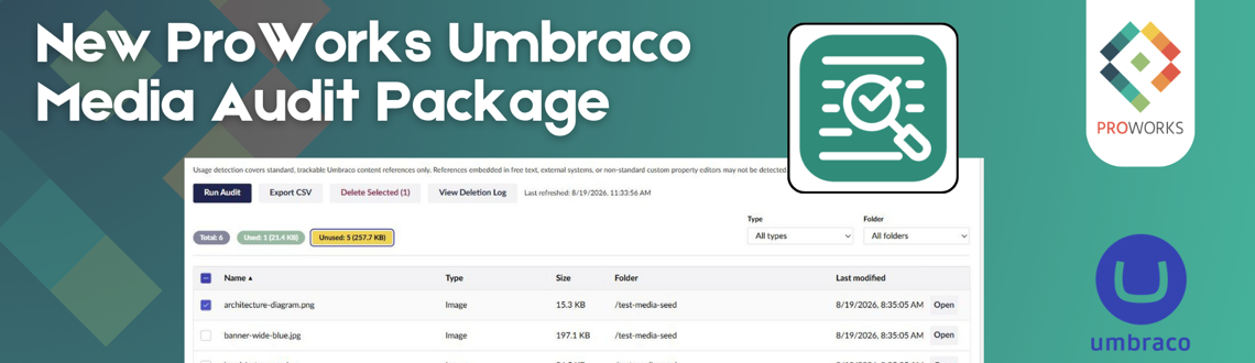 Announcing the new ProWorks Umbraco Media Audit package!
