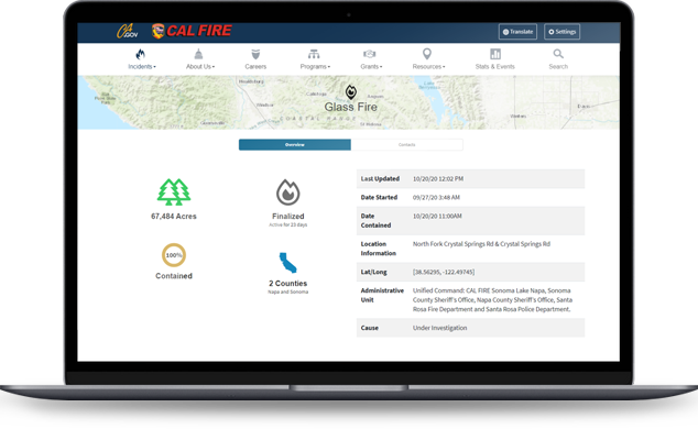 Calfire Desktop Hero Calfire Laptop